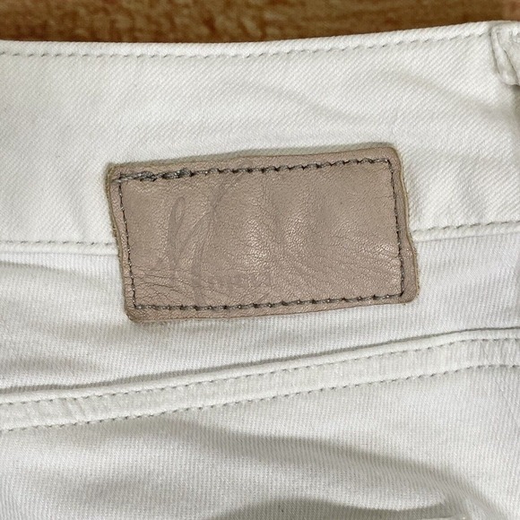 Mavi Women's Adriana Ankle Mid Rise Super‎ Skinny Stretch Size 27 White Frayed - Picture 11 of 11